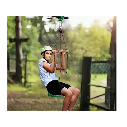 Bērnu dārza apaļā šūpoles ar stipriem auklām