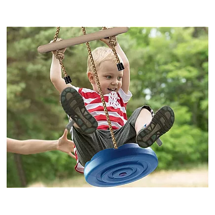 Rotaļu dārza apaļā šūpoles bērniem ar stipru virvi