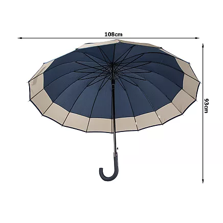 Elegant large government umbrella strong xxl non-slip handle automatic