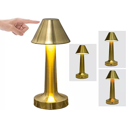 Bedroom table night light touch lamp 3 step wireless