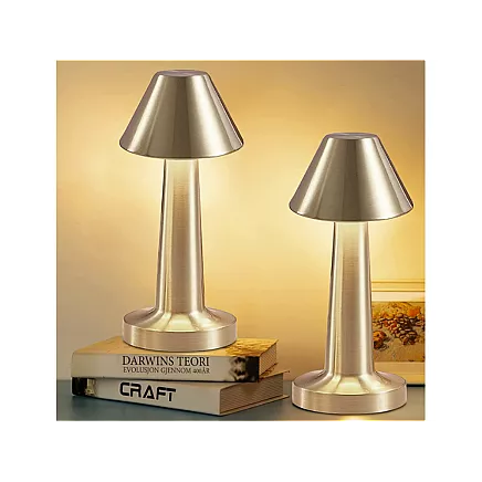Bedroom table night light touch lamp 3 step wireless