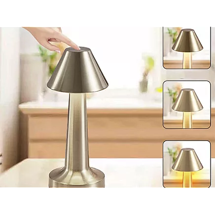 Bedroom table night light touch lamp 3 step wireless