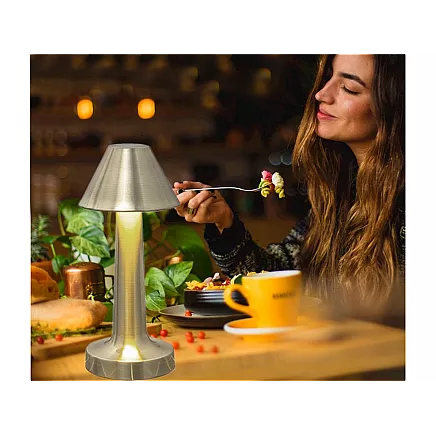 Bedroom table night light touch lamp 3 step wireless