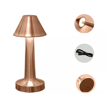 Bedroom table night light touch lamp 3 step wireless