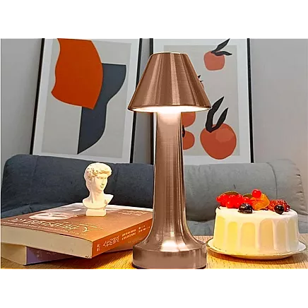 Bedroom table night light touch lamp 3 step wireless