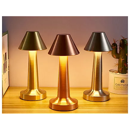 Bedroom table night light touch lamp 3 step wireless