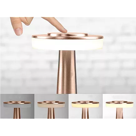 Nakts Gaisma Bezvadu Galda Lampa Guļamistabai