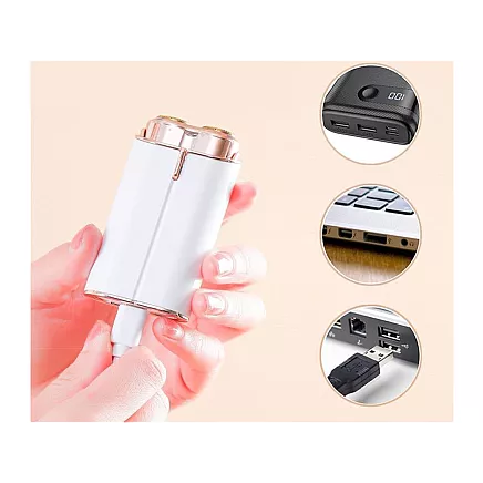 Женский USB-эпилятор со светодиодной подсветкой