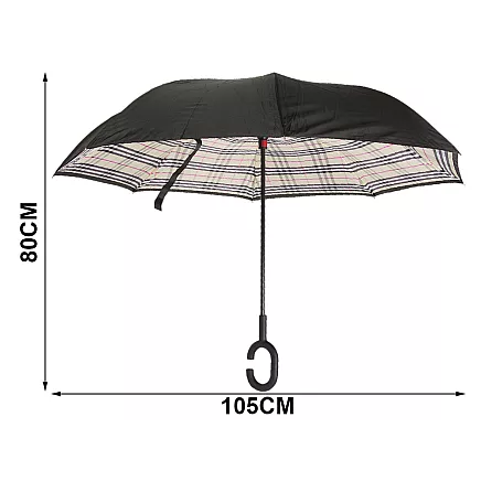 Umbrella inverted folding umbrella inverted strong wires solid standing