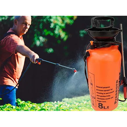 Pressure sprayer garden hand sprayer long lance 8l belt