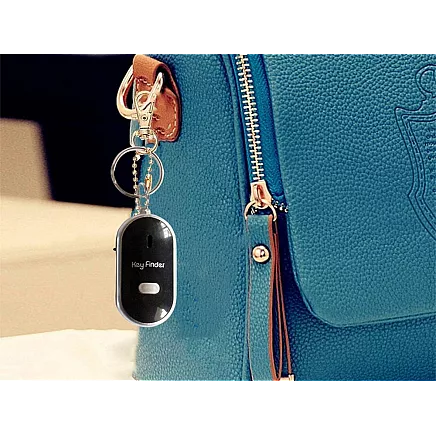 Whistle key fob with led light up key finder
