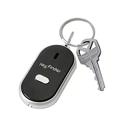 Whistle key fob with led light up key finder