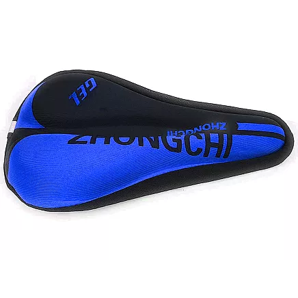 Mīksts Velosipēda Sēdekļa Silikona Pārvalks Pārklājs Ar Profilētu Vāku, Zils