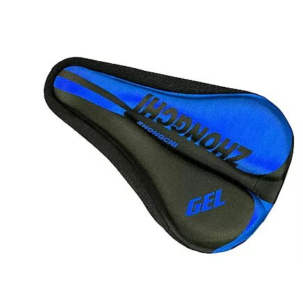 Mīksts Velosipēda Sēdekļa Silikona Pārvalks Pārklājs Ar Profilētu Vāku, Zils