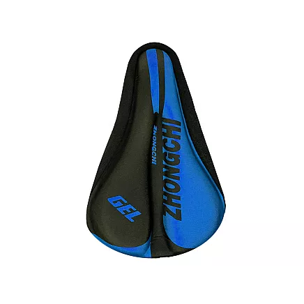 Mīksts Velosipēda Sēdekļa Silikona Pārvalks Pārklājs Ar Profilētu Vāku, Zils