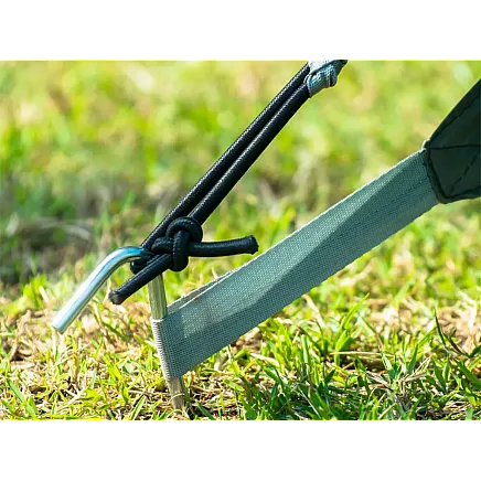 Tent piles anchor pigs steel 31cm 10pcs hook & loop pins