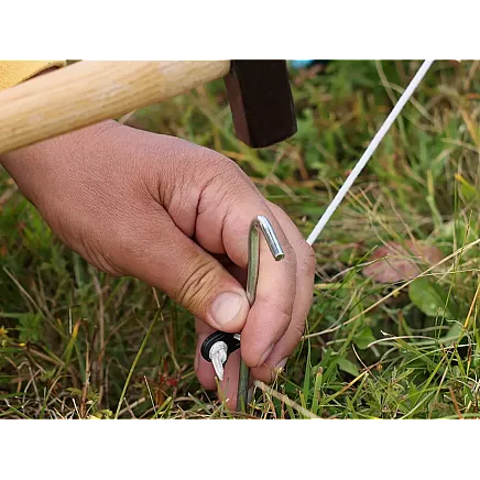 Tent piles holidays anchor pins steel 18cm 20pcs hook & loop pegs