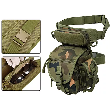 Hip pouch leg bag military tactical capacious military kidney
