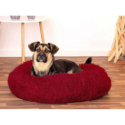 PLUSH BED 80 BURGUNDY (20)