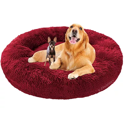 PLUSH BED 80 BURGUNDY (20)