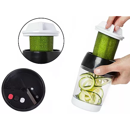 Dārzeņu spirāļu smalcinātājs ar 400ml trauku