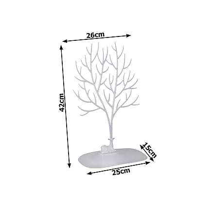 JEWELRY STAND TREE 39 WHITE (100)