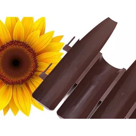 Dārza nožogojums 215cm plastmasa 8 elementi