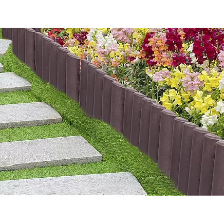 Dārza nožogojums 215cm plastmasa 8 elementi