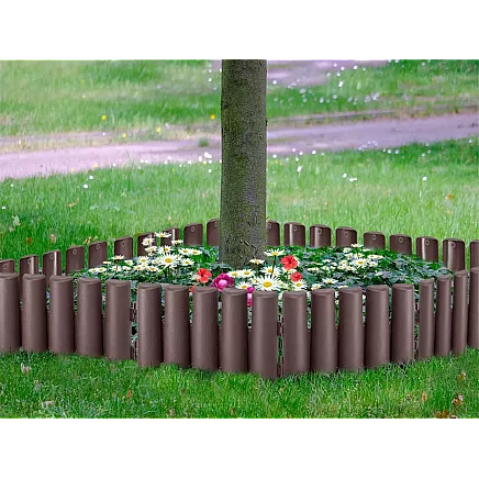 Dārza nožogojums 215cm plastmasa 8 elementi