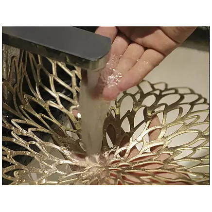 LACE TABLE MAT GOLD (180) GAB_A