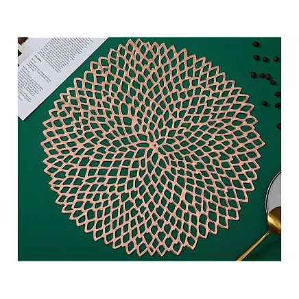 LACE TABLE MAT GOLD (180) GAB_A