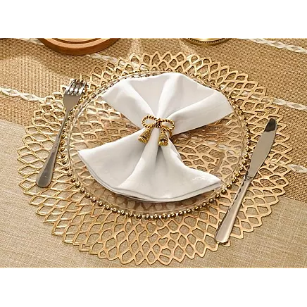 LACE TABLE MAT GOLD (180) GAB_A