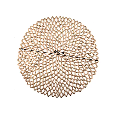 LACE TABLE MAT GOLD (180) GAB_A