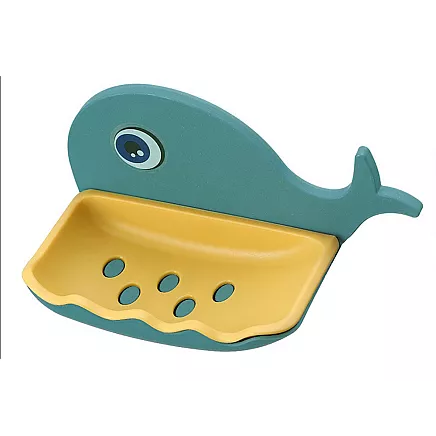 Ziepju trauks ar drenāžu vaļa formā