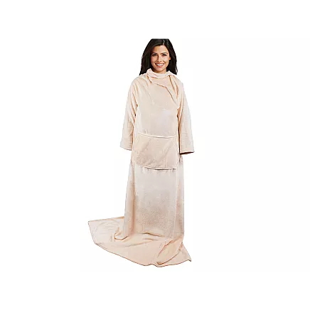 Fleece sleeved blanket warm blanket sweatshirt 140x200