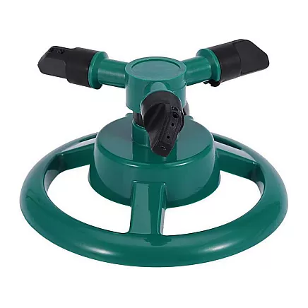 GARDENA rotējošs zāliena smidzinātājs 360° regulējams, plastmasa, zaļš