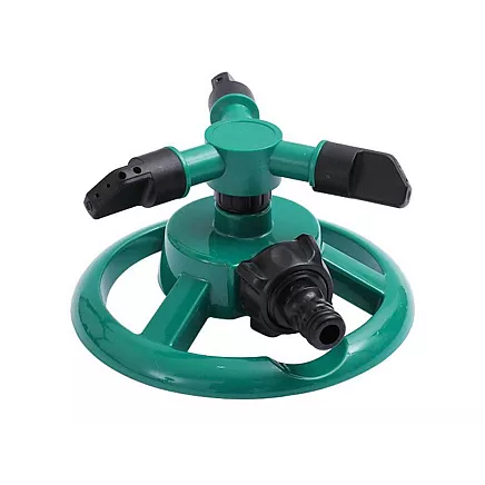 GARDENA rotējošs zāliena smidzinātājs 360° regulējams, plastmasa, zaļš