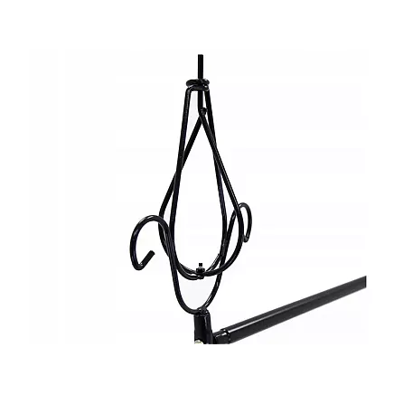 Metāla dārza pergola ar dekoratīviem elementiem, tumši zaļa, 265 cm