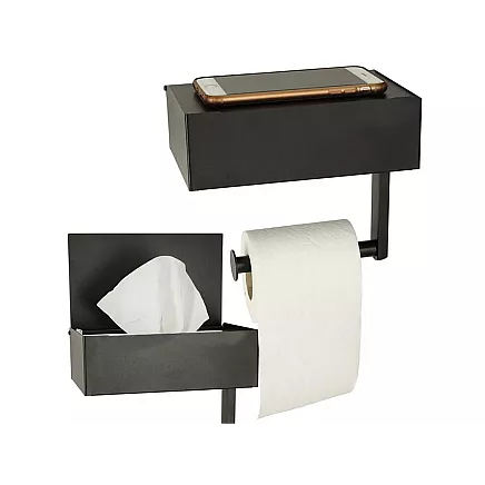 Loft toilet paper holder loft wc shelf steel