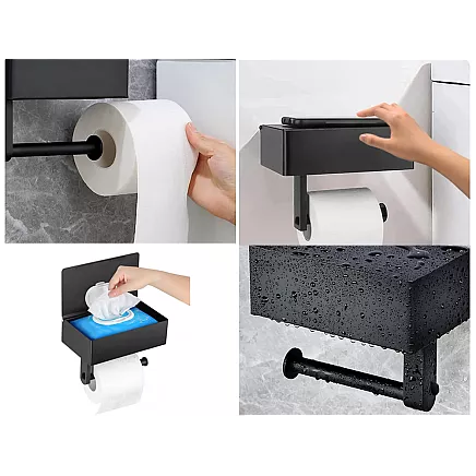 Loft toilet paper holder loft wc shelf steel
