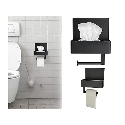 Loft toilet paper holder loft wc shelf steel