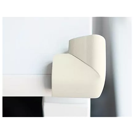 Foam corner protector for furniture corners white stickers x4