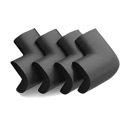 Porolona Drošības Stūru Aizsargi, Melni, 4 gab.