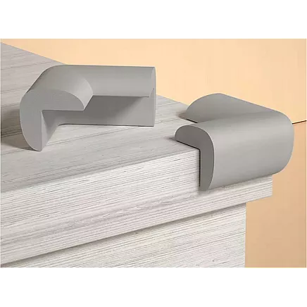 Furniture corner guards for furniture corners grey stickers x4