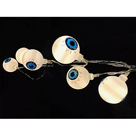 10 Led Piekaramie Lukturi Halloween Acis 200Cm Kvēlojoša Apdare Acu