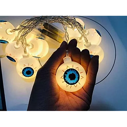 10 Led Piekaramie Lukturi Halloween Acis 200Cm Kvēlojoša Apdare Acu