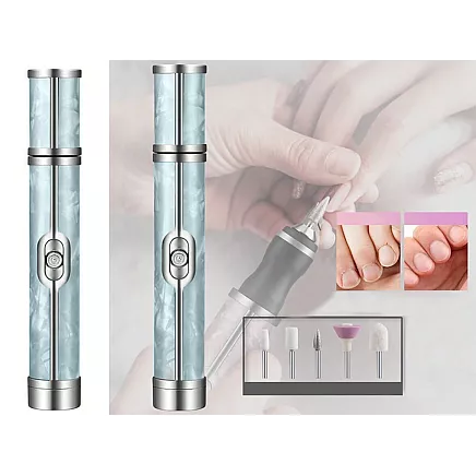 Nail milling machine manicure pedicure cutters set usb rechargeable battery