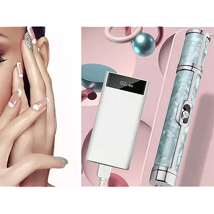 Nail milling machine manicure pedicure cutters set usb rechargeable battery