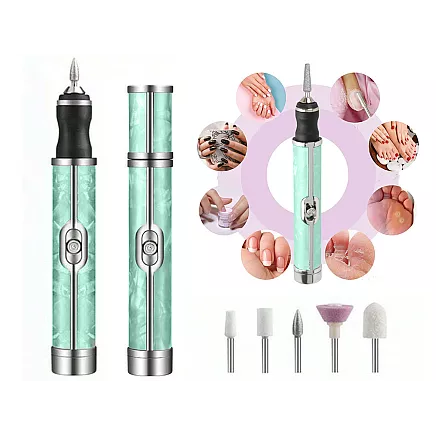 Nail milling machine manicure pedicure cutters set usb rechargeable battery