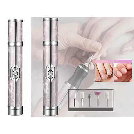 Nail milling machine manicure pedicure cutters set usb rechargeable battery